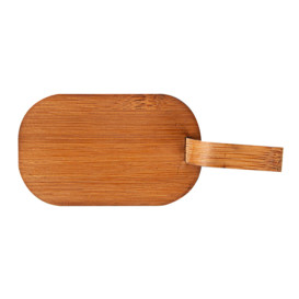 Bamboe mini-schop dienblad Naturel "Tapas" 8x5 cm (100 stuks) 