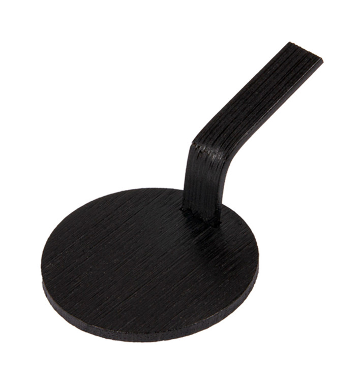 Bamboe mini-schop dienblad zwart "Tapas" Ø5 cm (100 stuks) Bamboe mini-schop dienblad zwart "Tapas" Ø5 cm (100 stuks)