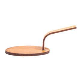 Bamboe mini-schop dienblad Naturel "Tapas" Ø5 cm (100 stuks) 
