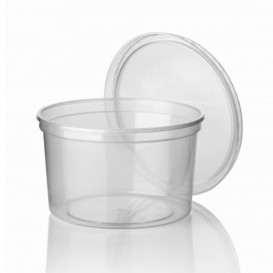 Plastic deli Container transparant PP 500 ml Ø11,5cm (50 stuks) 