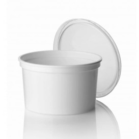 Plastic deli Container wit PP 500ml Ø11,5cm (500 stuks)