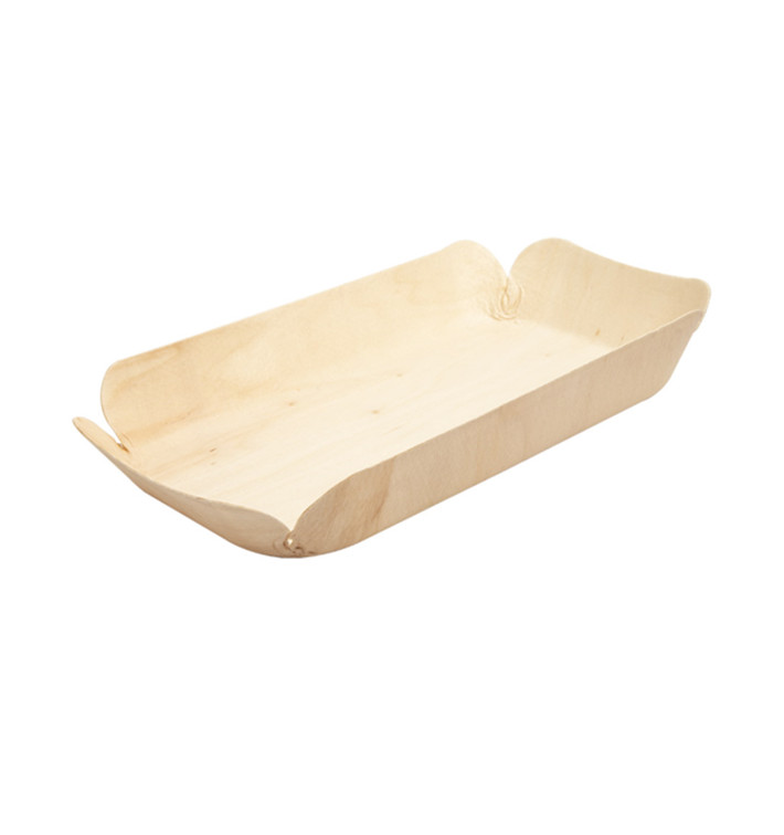 Houten steunplateau dienblad Rectangular 23x11,5x3,4 cm (50 stuks) Houten steunplateau dienblad Rectangular 23x11,5x3,4 cm (50 stuks)