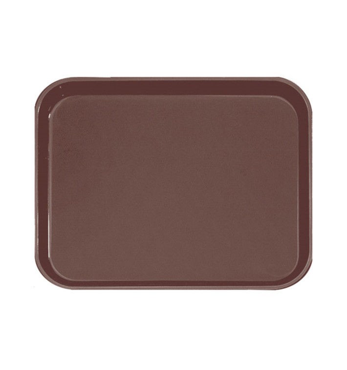 Plastic dienblad Non-Slip bruin 51,0x38,0cm (12 stuks) Plastic dienblad Non-Slip bruin 51,0x38,0cm (12 stuks)
