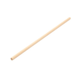 Papieren rechte rietjes Nature verpakt met kraft omhulsel Ø0,6cm 21cm (3000 stuks)