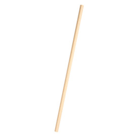 Papieren rechte rietjes Nature verpakt met kraft omhulsel Ø0,6cm 21cm (250 stuks)