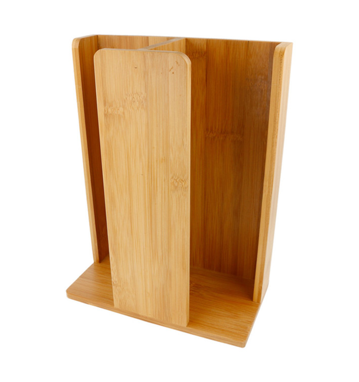 Bamboe beker met Deksel organisator 23x12x30cm (1 stuk) 