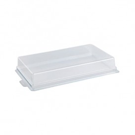 Plastic Deksel voor sushi Container PET 17,2x10,1cm 