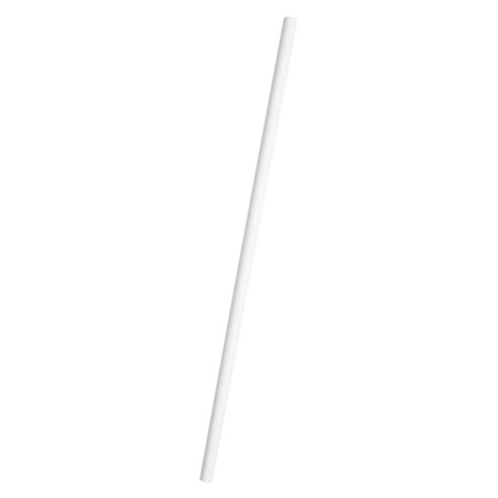 Papieren rechte rietjes wit Ø6mm 20cm (3.000 stuks) 