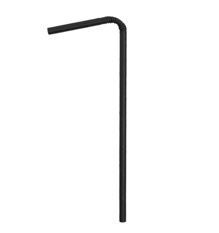 Papieren flexibele rietjes pakket Ø0,6cm 23cm (3.000 stuks) Papieren flexibele rietjes pakket Ø0,6cm 23cm (3.000 stuks)