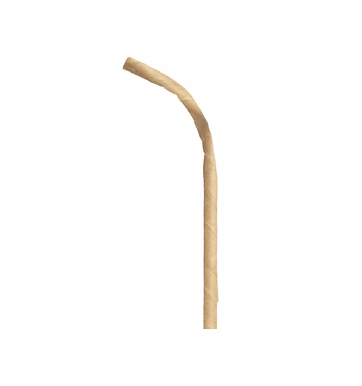 Papieren flexibele rietjes pakket Ø0,6cm 23cm (250 stuks) Papieren flexibele rietjes pakket Ø0,6cm 23cm (250 stuks)