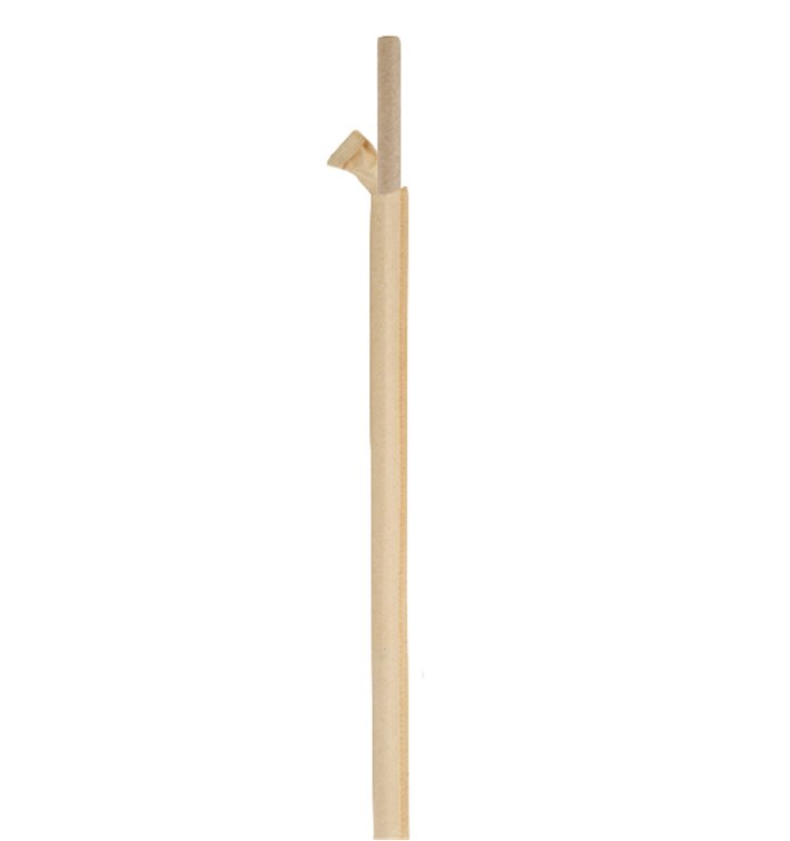 Papieren rechte rietjes Nature verpakt met kraft omhulsel Ø8mm 20cm (3.000 stuks) Papieren rechte rietjes Nature verpakt met kraft omhulsel Ø8mm 20cm (3.000 stuks)