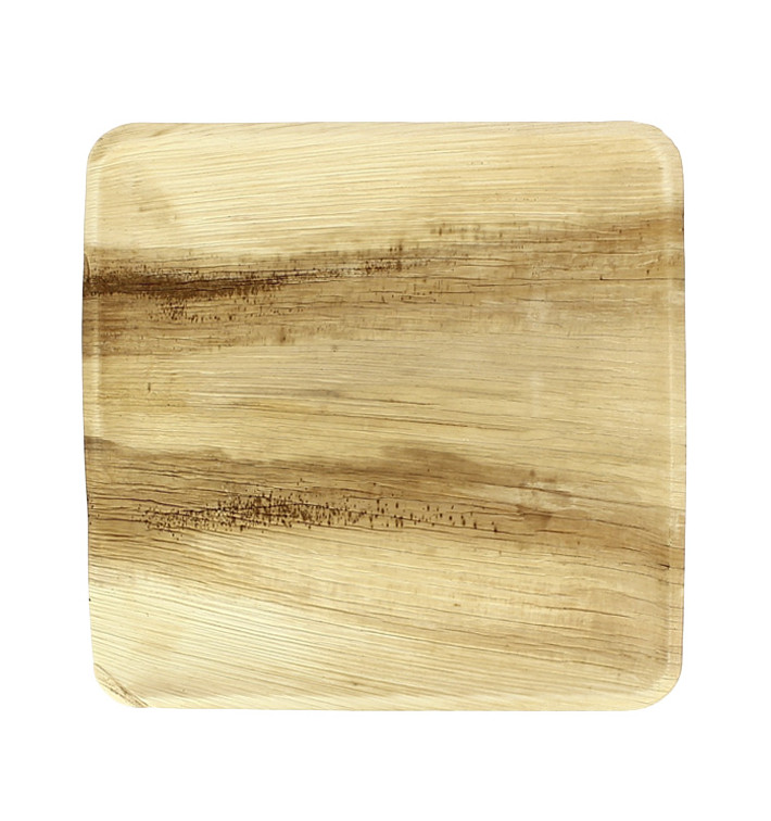 Palm blad bord Vierkant 24x24cm (25 stuks) Palm blad bord Vierkant 24x24cm (25 stuks)