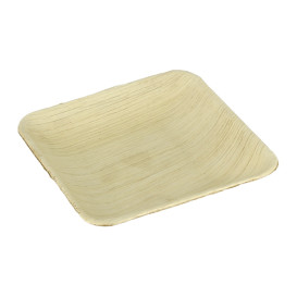Palm blad mini bord Vierkant 10x10x2,5cm (200 stuks)