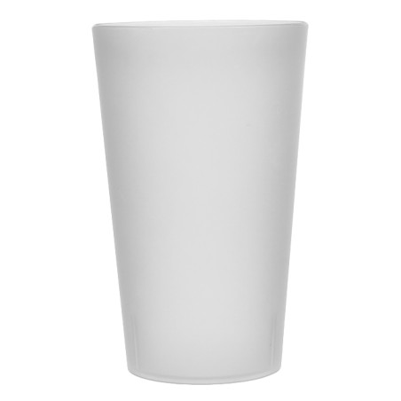 Plastic PP beker Herbruikbaar transparant 330ml Ø7,3cm (16 stuks) 