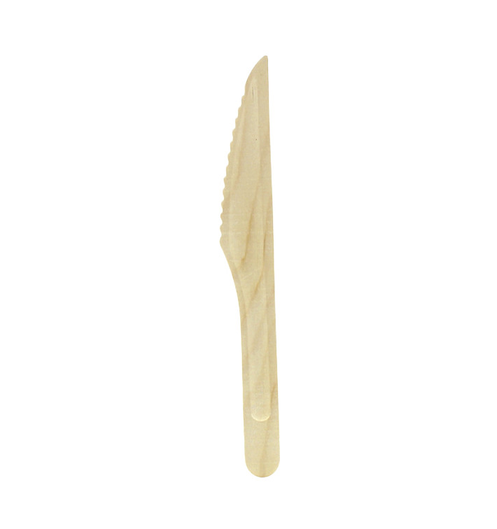 Houten mes Eco 16cm (1.000 stuks) Houten mes Eco 16cm (1.000 stuks)