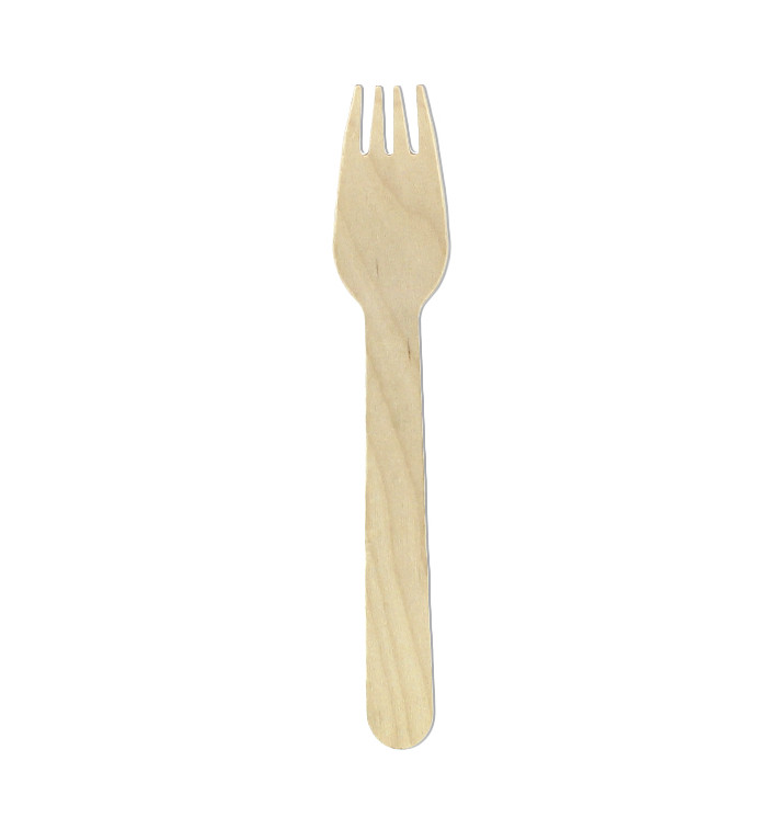 Houten vork Eco 16cm (1.000 stuks) Houten vork Eco 16cm (1.000 stuks)