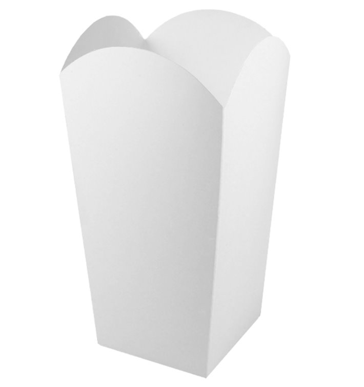 Dozen voor grote witte popcorn 90gr 7,8x10,5x18cm (350 stuks) Dozen voor grote witte popcorn 90gr 7,8x10,5x18cm (350 stuks)