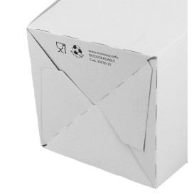 Dozen voor grote witte popcorn 45gr 6,5x8,5x15cm (25 stuks) 