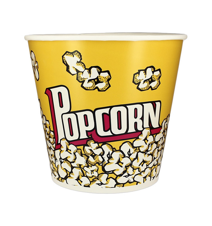 Papieren Popcorn doosje 5100ml 22,5x16x21cm (50 stuks) Papieren Popcorn doosje 5100ml 22,5x16x21cm (50 stuks)