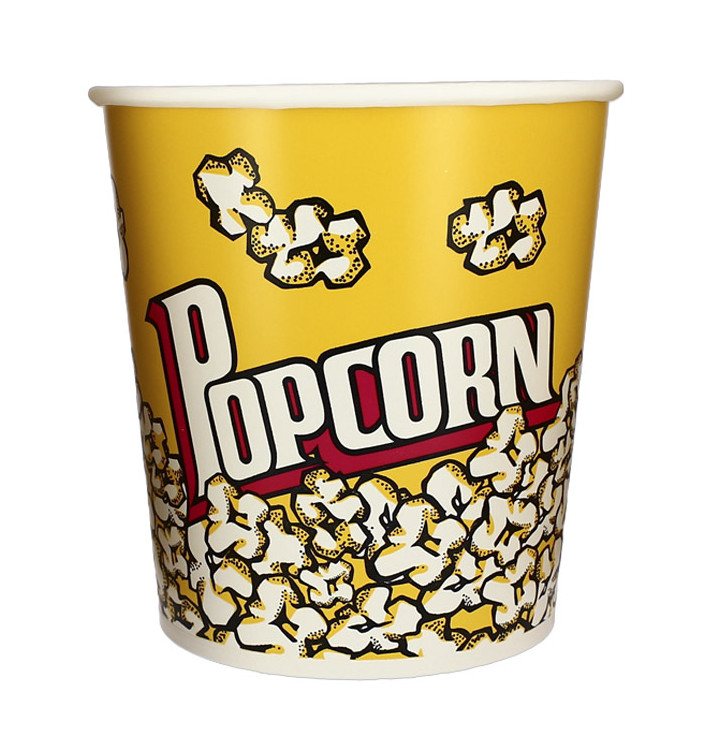 Papieren Popcorn doosje 3900ml 18,1x14,2x19,4cm (25 stuks) 