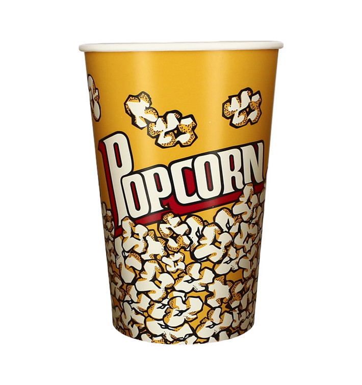Papieren Popcorn doosje 1920ml 13,3x10x19,5cm (25 stuks) Papieren Popcorn doosje 1920ml 13,3x10x19,5cm (25 stuks)