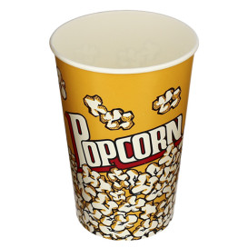 Papieren Popcorn doosje 1920ml 13,3x10x19,5cm (25 stuks)