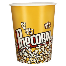 Papieren Popcorn doosje 960ml 11,4x8,9x14cm (25 stuks)