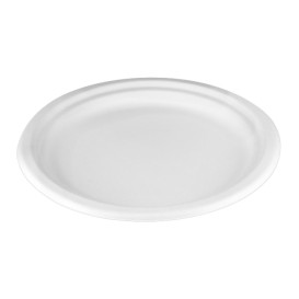 Suikerrietborden wit Ø22,5cm (800 stuks) 