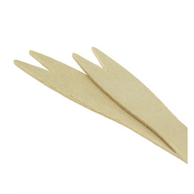 Houten vleespennen Snaks Natural 8,5cm (6.000 stuks)