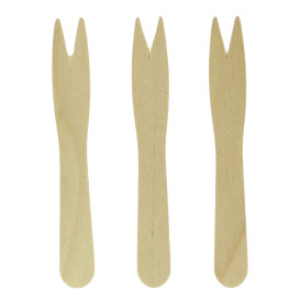 Houten vleespennen Snaks Natural 8,5cm (6.000 stuks)