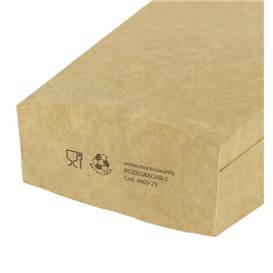 Papieren Container voor frietenkraft medium maat 8,2x3,5x12,5cm (500 stuks)