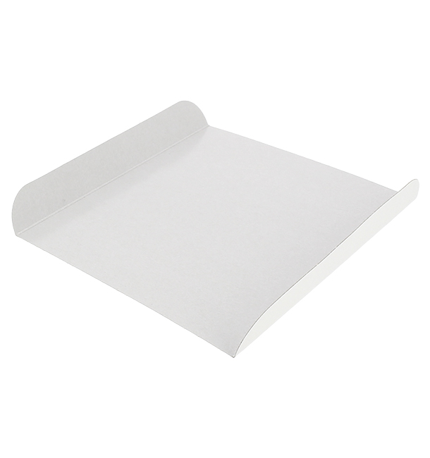 Papieren dienblad voor wafel wit 13,5x10cm (100 stuks) 