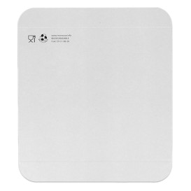 Papieren dienblad voor wafel wit 15x13cm (2000 stuks)
