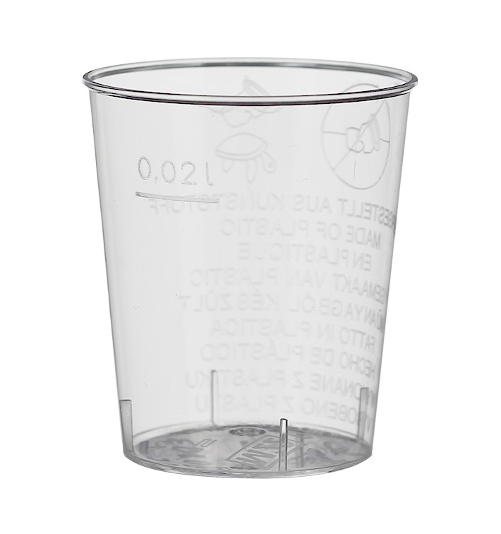 Plastic PS Shotje Geïnjecteerde glascider 20 ml (2700 stuks) Plastic PS Shotje Geïnjecteerde glascider 20 ml (2700 stuks)