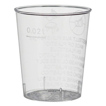 Herbruikbaar Beker PS Kristal Shotje 20ml (50 stuks) 