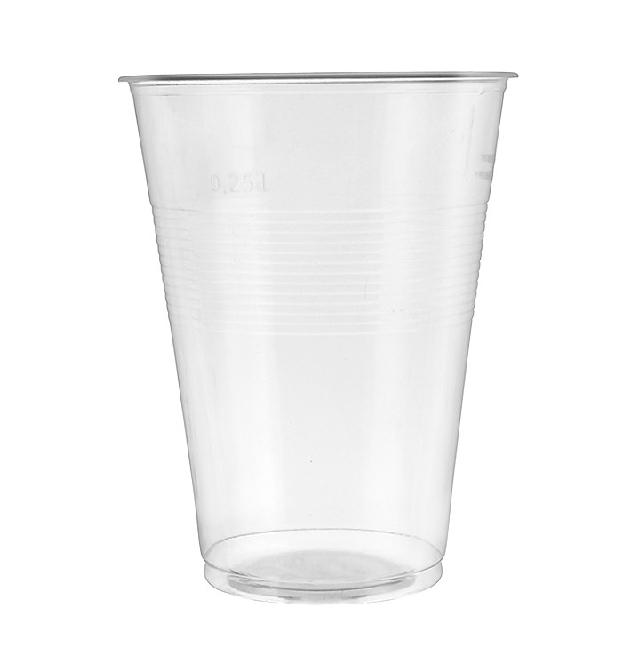 Plastic PP beker transparant 350ml (50 stuks) Plastic PP beker transparant 350ml (50 stuks)