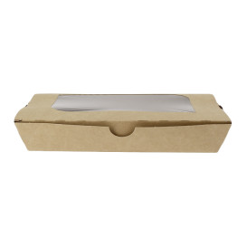 Papieren take-out Container "Premium" 21x13x3,5cm 730ml (300 stuks)