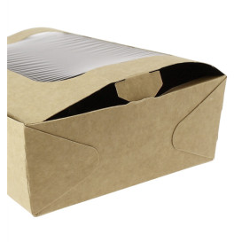 Papieren take-out Container "Premium" 18x12,7x5,5cm 1000ml (25 stuks)