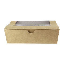 Papieren take-out Container "Premium" 18x12,7x5,5cm 1000ml (25 stuks)