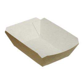 Kartonnen Snackbakjes kraft 250ml 9,6x6,5x4,2cm (25 stuks) 
