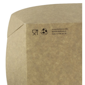Kartonnen Snackbakjes kraft 780ml 15,5x9x5,5cm (450 stuks)