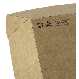 Kartonnen Snackbakjes kraft 780ml 15,5x9x5,5cm (25 stuks) 