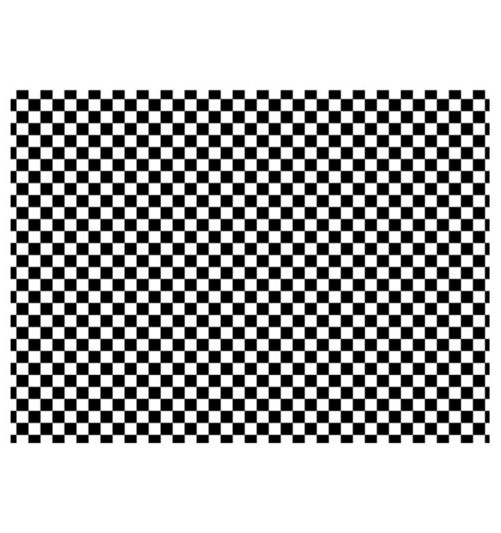 Graspapier inpakvellen “Vichy” zwart 31x42cm (1.000 stuks) Graspapier inpakvellen “Vichy” zwart 31x42cm (1.000 stuks)
