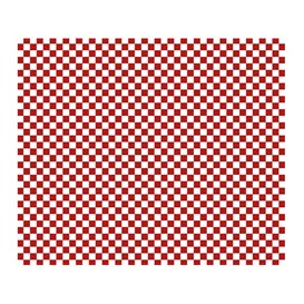 Graspapier inpakvellen “Vichy” rood 31x35cm (1000 stuks) 