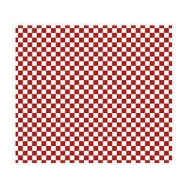 Graspapier inpakvellen “Vichy” rood 31x35cm (1000 stuks) 