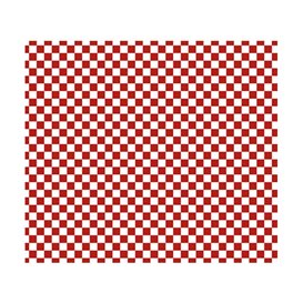 Graspapier inpakvellen “Vichy” rood 31x35cm (1000 stuks) 