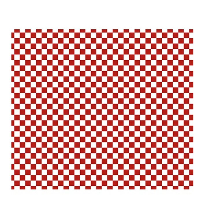 Graspapier inpakvellen “Vichy” rood 31x35cm (1000 stuks) Graspapier inpakvellen “Vichy” rood 31x35cm (1000 stuks)