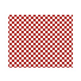 Graspapier inpakvellen “Vichy” rood 20x24,5cm (1000 stuks) 