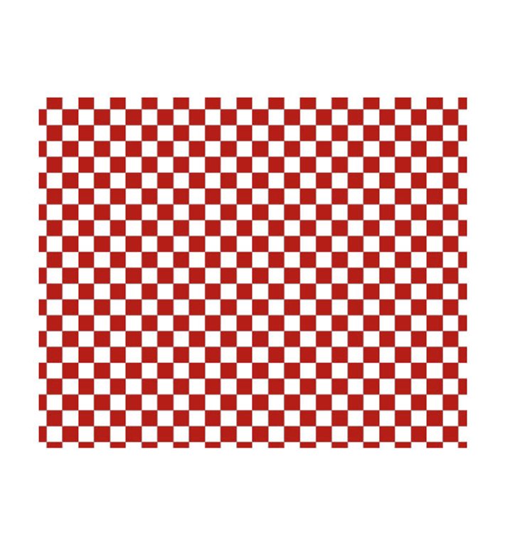 Graspapier inpakvellen “Vichy” rood 20x24,5cm (1000 stuks) Graspapier inpakvellen “Vichy” rood 20x24,5cm (1000 stuks)