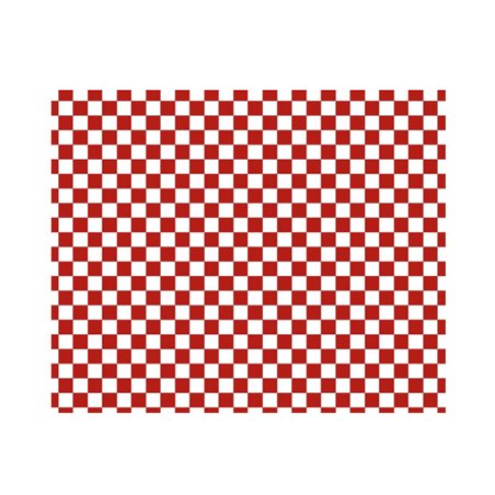 Graspapier inpakvellen “Vichy” rood 20x24,5cm (1.000 stuks)
